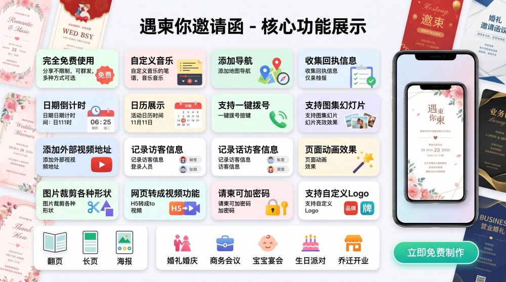 做电子邀请函太费时间？1分钟极速制作，小白也能零难度上手